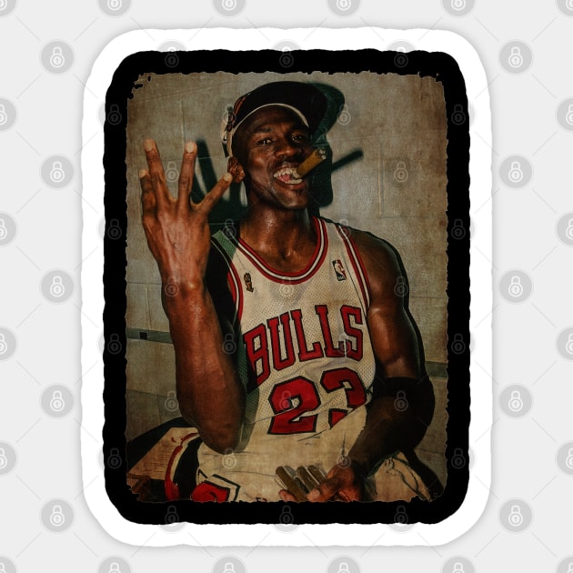 Michael Jordan Cigar #2 Sticker by Milu Milu